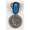 Image 6 : Vintage Navajo Sterling Turquoise Ring, Size 4.5