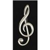 Image 3 : Vintage Danecraft Sterling G Clef Pin