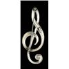 Image 4 : Vintage Danecraft Sterling G Clef Pin
