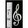 Image 6 : Vintage Danecraft Sterling G Clef Pin