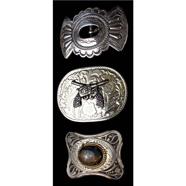 3 Southwestern Belt Buckles