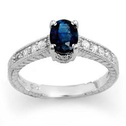 CERTIFIED 1.63ctw SAPPHIRE & DIAMOND RING 14KT GOLD