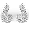 Image 1 : OVERSTOCK 1.0 ctw CERTIFIED DIAMOND EARRINGS 14KT GOLD