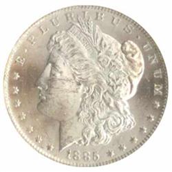 1885-O Morgan Liberty $1 NGC Certified Silver Coin MS63