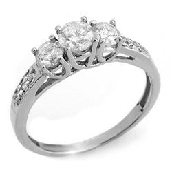 FAMOUS!! ACA 0.50ctw THREE-STONE DIAMOND RING 14KT GOLD