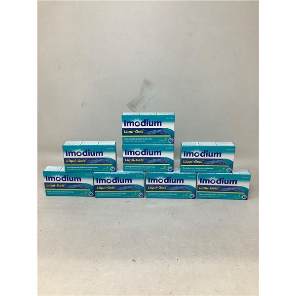 Lot of 8 x 6 Capsule Imodium Liqui Gels
