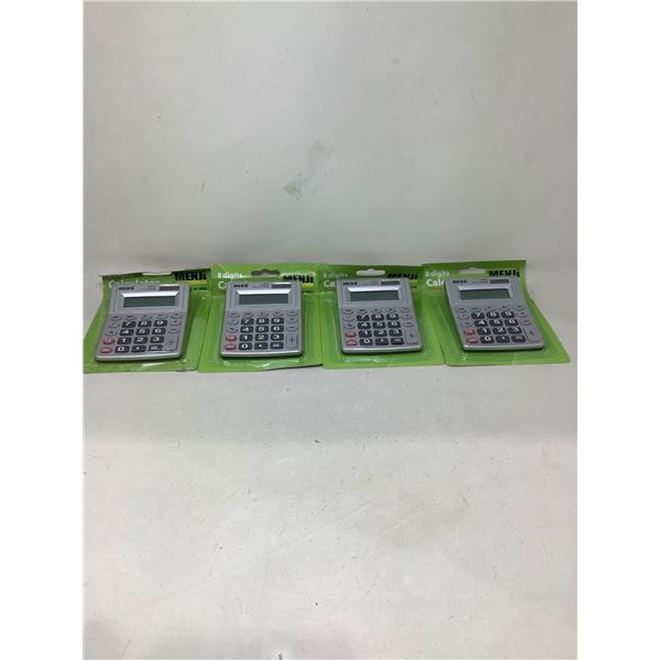 Lot of 4 NEW Desk Calculators