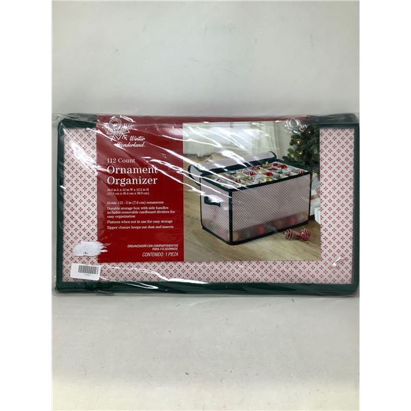 NEW 112 count christmas organizer 20 x 12 x 12 inches