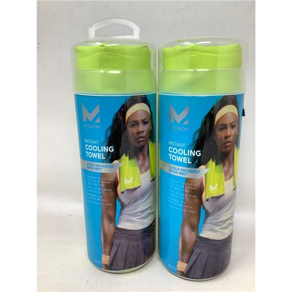 Lot of 2 NEW Mission instant cooling sport towels