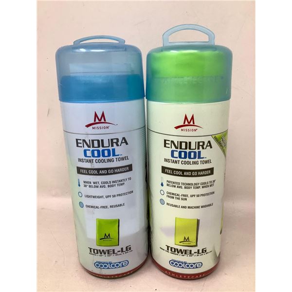 Lot of 2 NEW Endura instant cooling sport towels
