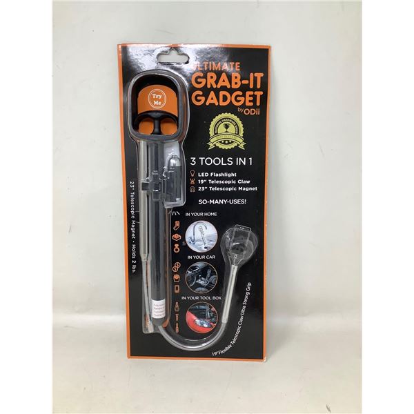 NEW Grab it Gadget telescopic Reaching tool with LED