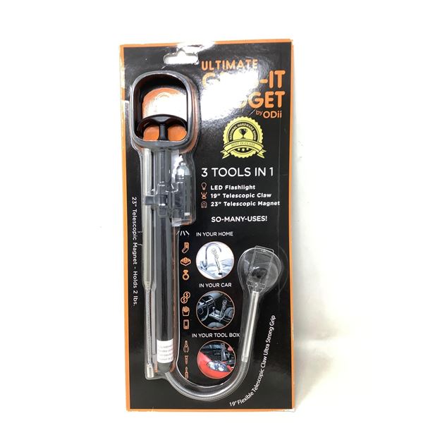NEW Grab it Gadget telescopic Reaching tool with LED
