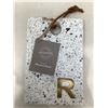 Image 3 : NEW Terrazzo Stone Monogram Service cutting cheese board