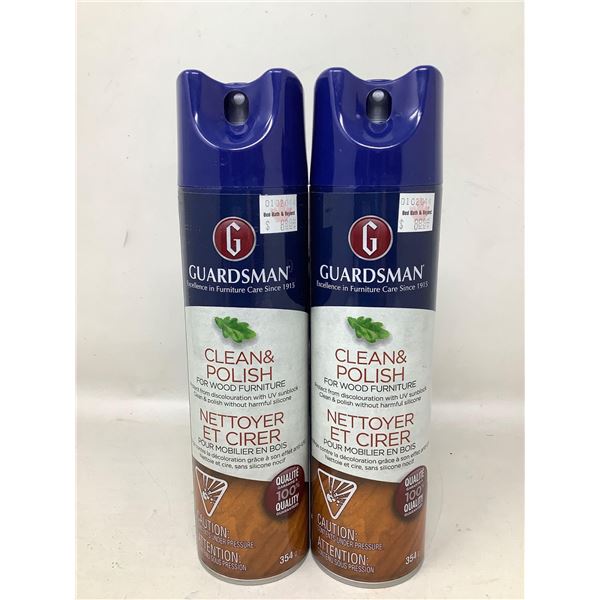 Lot of 2 guardsman pro furniture polish cleaner 2 x 354g
