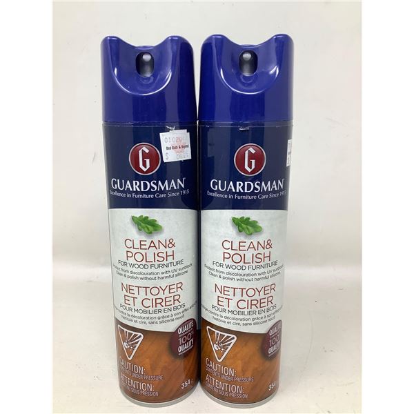 Lot of 2 guardsman pro furniture polish cleaner 2 x 354g