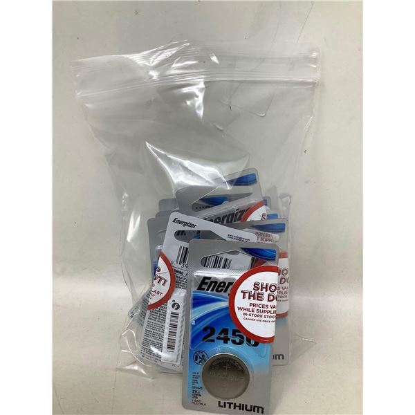 Lot of 12 Energizer Batteries Lithium CR2450 3 volt