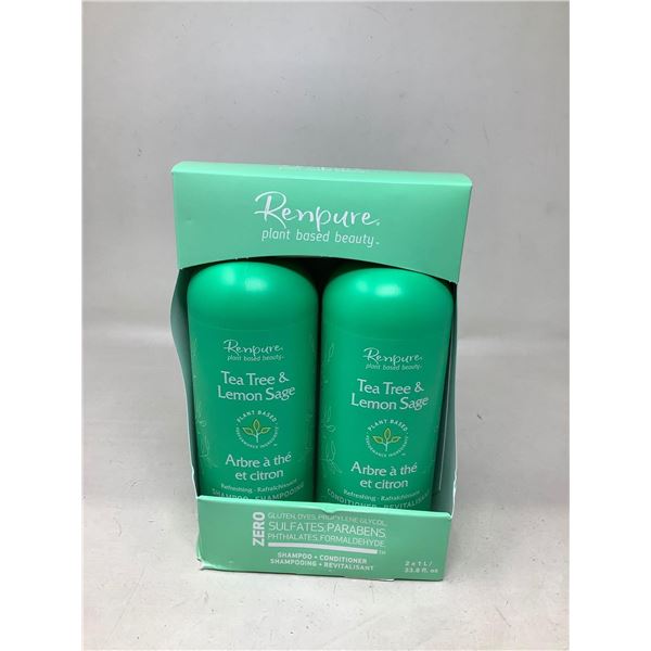 Renpure Tea Tree & Lemon Sage Shampoo & Conditioner 2 x 1L