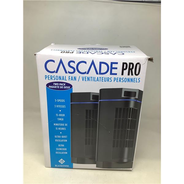Cascade Pro Personal Fan two pack ultra quiet