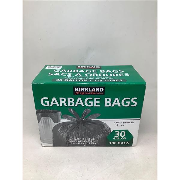 Kirkland garbage Bags 30 gallon x 100