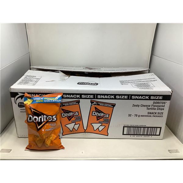 Case lot of Doritos Zesty Cheese 32 x 70g