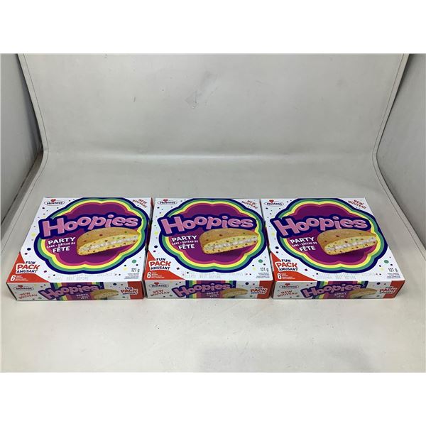 Hostess Hoopies Cream filled pies lot of 3 x 6 x 121g