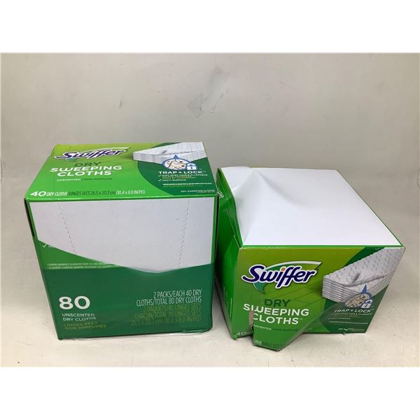 Swiffer Dry Sweeping cloths bulk pack lot of 3 x 40