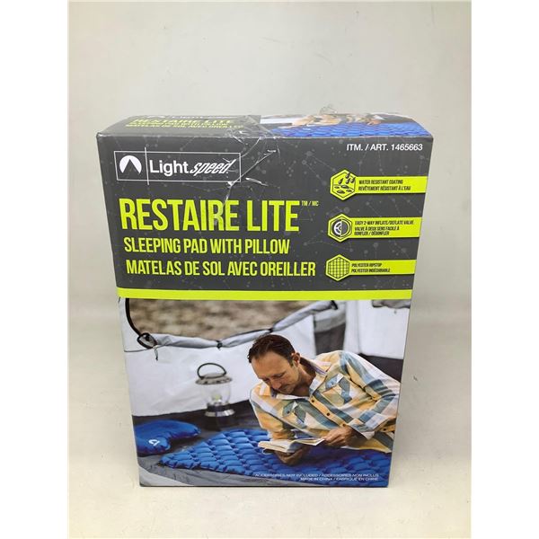 Light Speed Sleeping pad, camping, with pillow