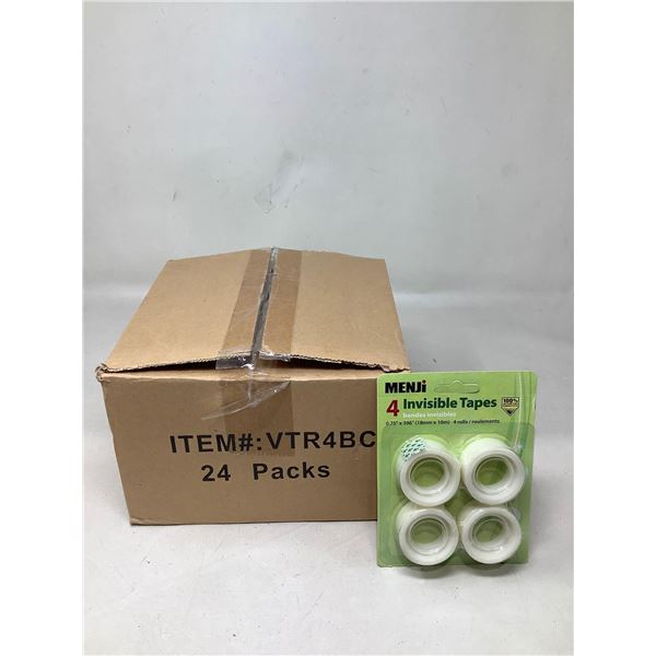 Menji Invisible Craft tape case lot of 24
