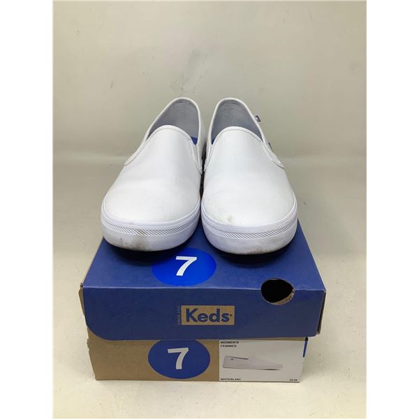 Keds white classic slip on Womens size 7