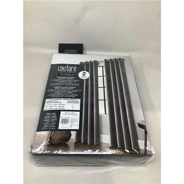 NEW Couture Therma Plus Black Out Blinds 104 x 90 inch - 2 pack
