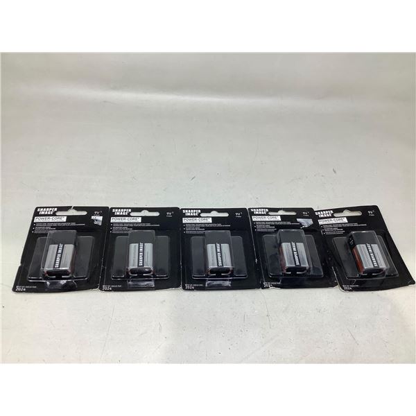 Sharper Image 9V batteries NEW lot of 5