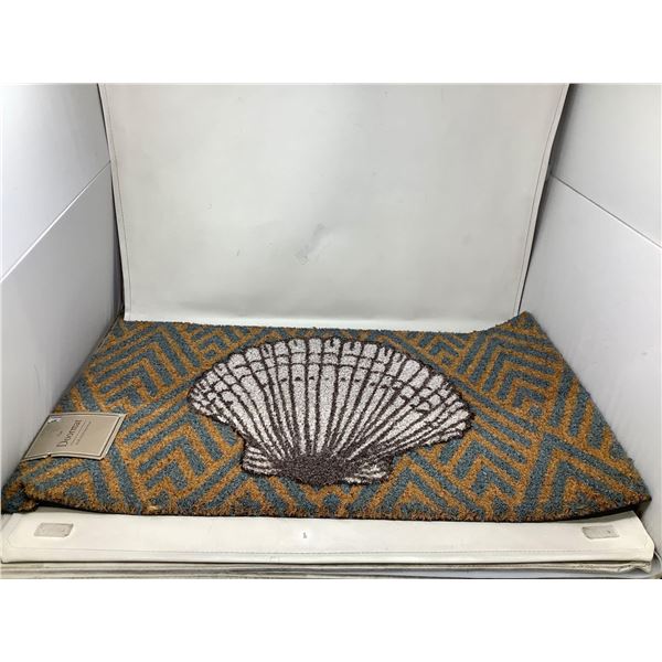 NEW Coir Doormat coco 18 x 30 inch rubber back shell design