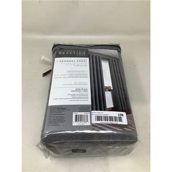 Kenneth Cole Gotham grommet panel 52 x 96 inches NEW