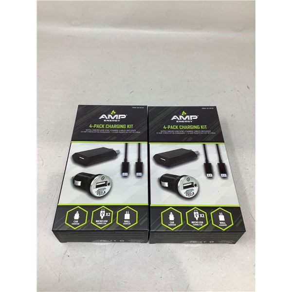Amp 4 pack charging kit lot of 2