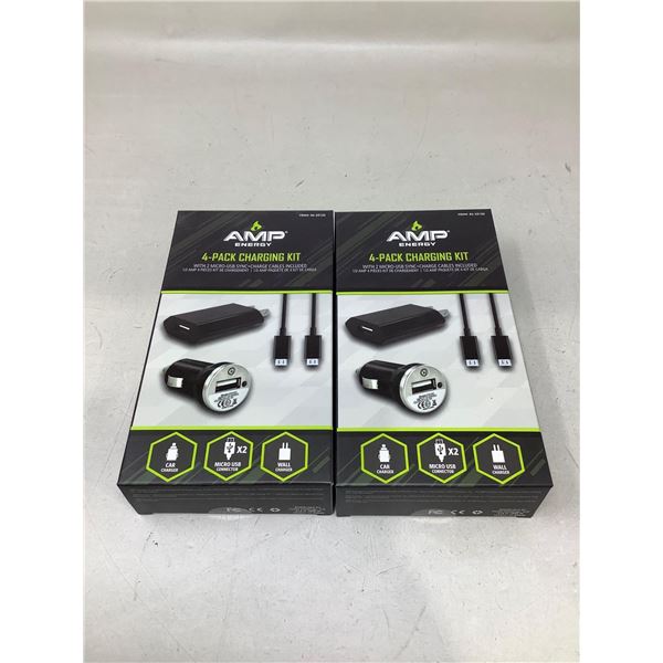 Amp 4 pack charging kit lot of 2