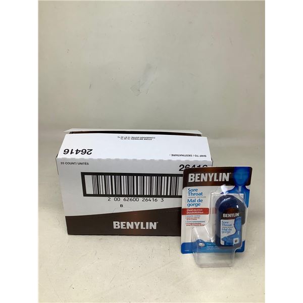 Benylin Sore throat lozenges case lot of 20