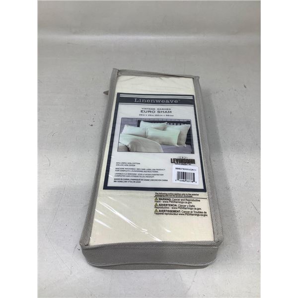 Linenweave vintage washed sham 26 x 26 NEW