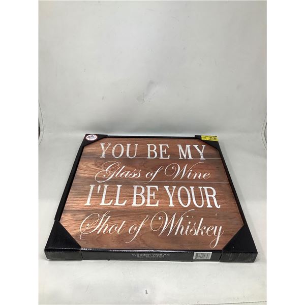 Wall Plaque 40x40cm inspirational sign