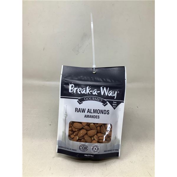 Break a Way Raw Almonds lot of 6 x 100g
