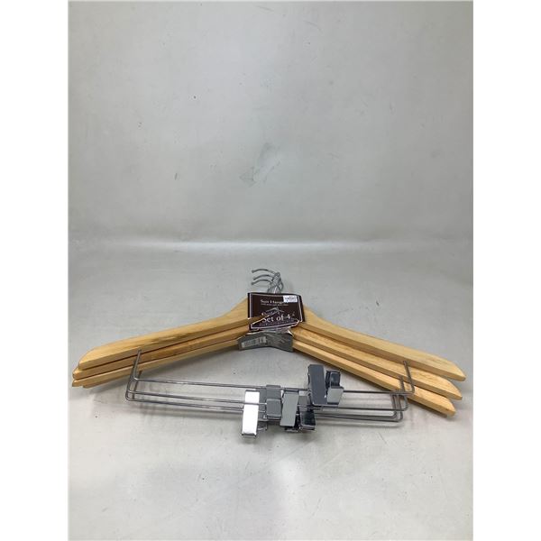 Suit Hangers solid wood set of 4