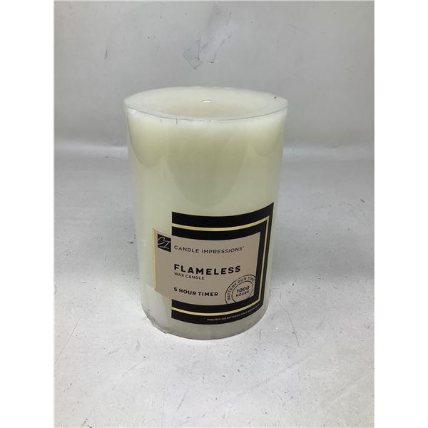 Candle impressions Flameless wax candle with timer NEW