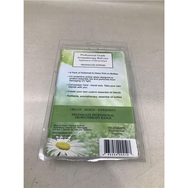 Helensgate Professional aromatherapy roll ons applicators glass NEW set of 8