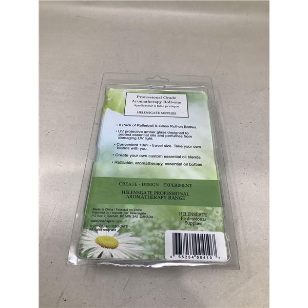 Helensgate Professional aromatherapy roll ons applicators glass NEW set of 8