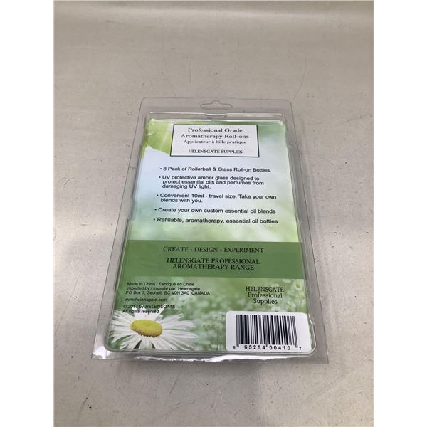 Helensgate Professional aromatherapy roll ons applicators glass NEW set of 8