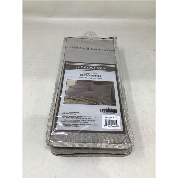 Linenweave Heamstitch Euro Sham 26x26 inch NEW