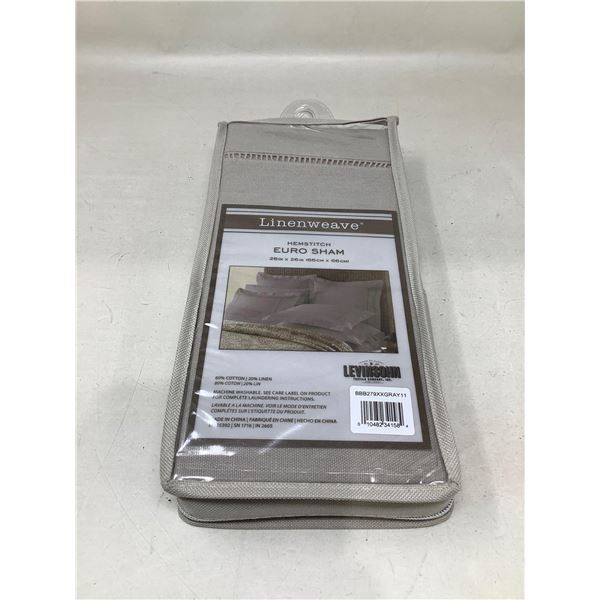 Linenweave Heamstitch Euro Sham 26x26 inch NEW