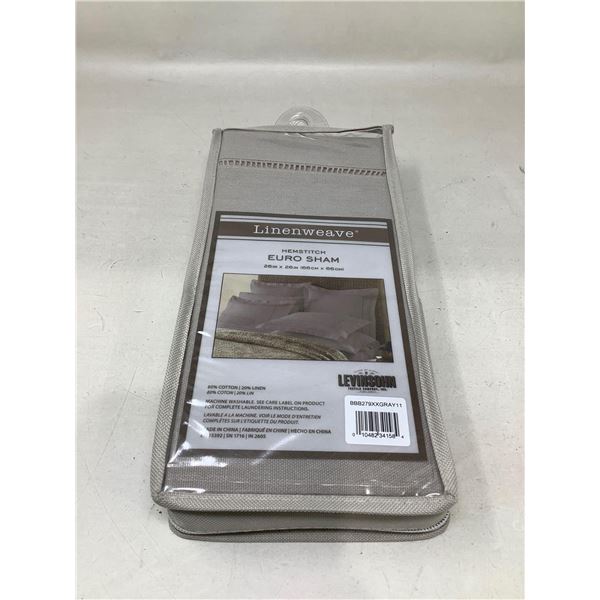 Linenweave Heamstitch Euro Sham 26x26 inch NEW