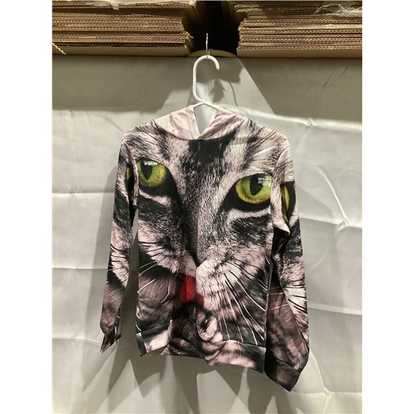 Kids Graphic Hoodie kitten girls Small