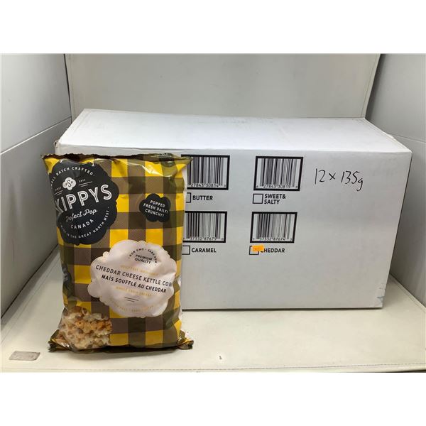 Skippys Cheddar cheese kettle corn case lot of 12 x 135g