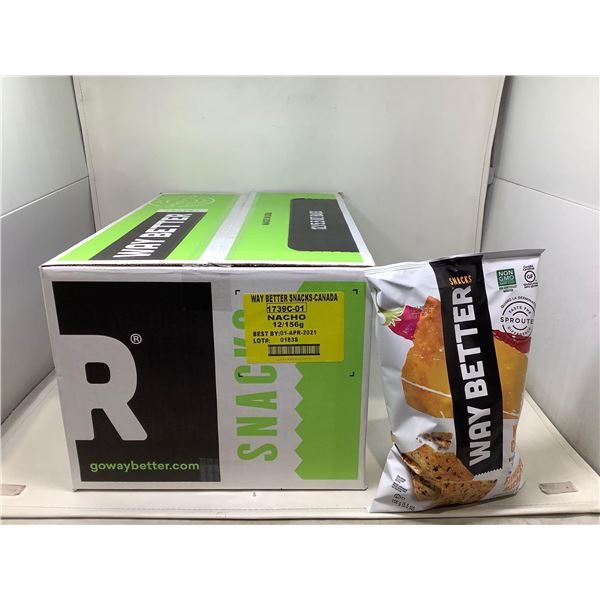 Way Better Nacho chips Case lot 12 x 156g